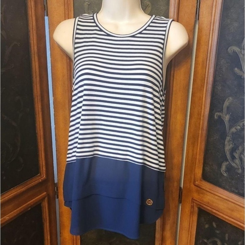 Michael Kors || NWT Navy and White Tank Top (S)